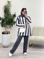 ست بافت راه راه مهناز کد 5603 - تصویر 5