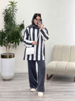 ست بافت راه راه مهناز کد 5603 - تصویر 14