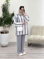 ست بافت راه راه مهناز کد 5603 - تصویر 13