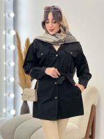 بارانی جیب پیله کامیلا کد 5547 - تصویر 5