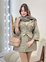 بارانی چهار جیب آستین پاکتی کد 5616 - تصویر 20