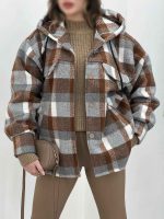 شکت چهارخونه کلاهدار پینار کد 5617 - تصویر 6