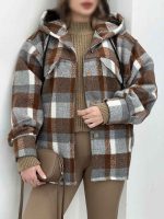 شکت چهارخونه کلاهدار پینار کد 5617 - تصویر 13