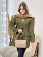 بارانی سرجیب دوبل ژیله دار کد 5608 - تصویر 11