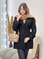 بارانی سرجیب دوبل ژیله دار کد 5608 - تصویر 20