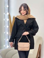بارانی سرجیب دوبل ژیله دار کد 5608 - تصویر 4