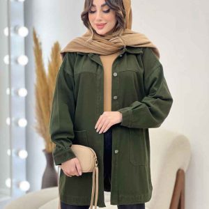 مانتو کتان دو جیب بنیتا کد 5611