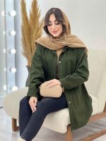 مانتو کتان دو جیب بنیتا کد 5611 - تصویر 5