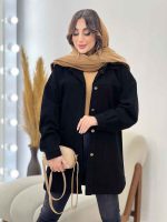 مانتو کتان دو جیب بنیتا کد 5611 - تصویر 4