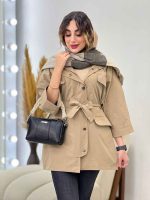 بارانی چهار جیب آستین پاکتی کد 5616 - تصویر 4
