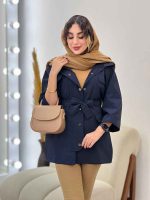 بارانی چهار جیب آستین پاکتی کد 5616 - تصویر 2