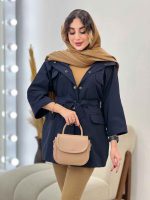 بارانی چهار جیب آستین پاکتی کد 5616 - تصویر 8