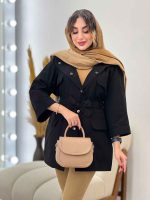 بارانی چهار جیب آستین پاکتی کد 5616 - تصویر 9
