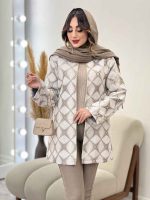 پالتو جلو باز مغزی دوزی کد 5592 - تصویر 3