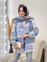 شکت چهارخونه دو جیب تبسم کد 5593 - تصویر 15
