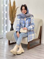 شکت چهارخونه دو جیب تبسم کد 5593 - تصویر 31