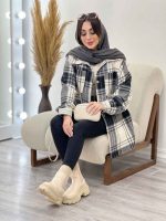 شکت چهارخونه دو جیب تبسم کد 5593 - تصویر 14