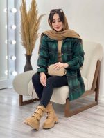 شکت چهارخونه دو جیب تبسم کد 5593 - تصویر 13
