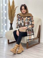 شکت چهارخونه دو جیب تبسم کد 5593 - تصویر 11