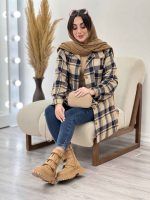 شکت چهارخونه دو جیب تبسم کد 5593 - تصویر 25