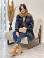 شکت چهارخونه دو جیب تبسم کد 5593 - تصویر 9