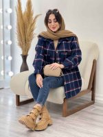 شکت چهارخونه دو جیب تبسم کد 5593 - تصویر 23
