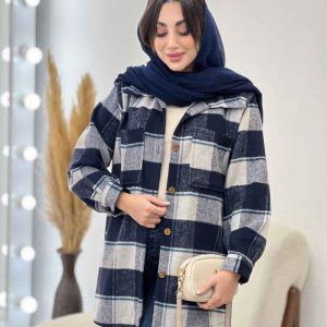 شکت چهارخونه دو جیب تبسم کد 5593