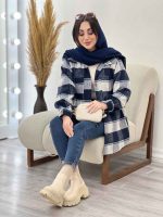 شکت چهارخونه دو جیب تبسم کد 5593 - تصویر 21