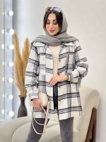 شکت چهارخونه دو جیب تبسم کد 5593 - تصویر 20