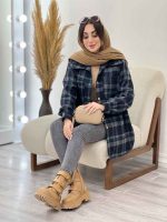 شکت چهارخونه دو جیب تبسم کد 5593 - تصویر 17