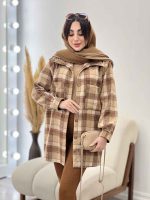 شکت چهارخونه دو جیب تبسم کد 5593 - تصویر 2