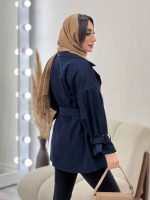 بارانی دو جیب نیلوفر کد 5628 - تصویر 8