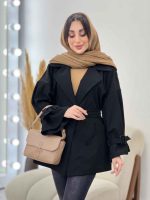 بارانی دو جیب نیلوفر کد 5628 - تصویر 6