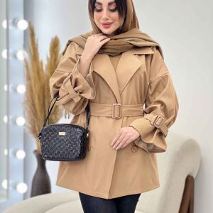 بارانی دو جیب نیلوفر کد 5628