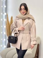 بارانی دو جیب نیلوفر کد 5628 - تصویر 18
