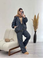 ست سوییشرت و شلوار آستین کش کد 5575 - تصویر 2