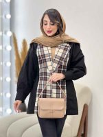 بارانی ترکیبی بغل کش کد 5449 - تصویر 8