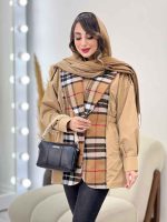 بارانی ترکیبی بغل کش کد 5449 - تصویر 13