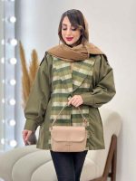 بارانی ترکیبی بغل کش کد 5449 - تصویر 6