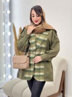 بارانی ترکیبی بغل کش کد 5449 - تصویر 18
