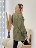 بارانی ترکیبی بغل کش کد 5449 - تصویر 5