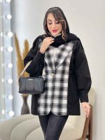 بارانی ترکیبی بغل کش کد 5449 - تصویر 17