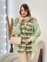 بارانی ترکیبی بغل کش کد 5449 - تصویر 10