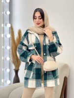 شکت چهارخونه جیب نما جانان کد 5669 - تصویر 2