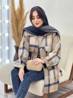 شکت چهارخونه جیب نما جانان کد 5669 - تصویر 8