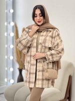 شکت چهارخونه جیب نما جانان کد 5669 - تصویر 9