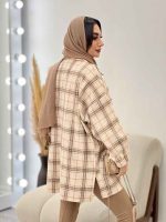 شکت چهارخونه جیب نما جانان کد 5669 - تصویر 24