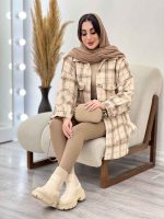 شکت چهارخونه جیب نما جانان کد 5669 - تصویر 6