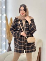 شکت چهارخونه جیب نما جانان کد 5669 - تصویر 14