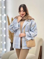 پالتو چهارخونه آستین بند دو جیب کد 5666 - تصویر 20